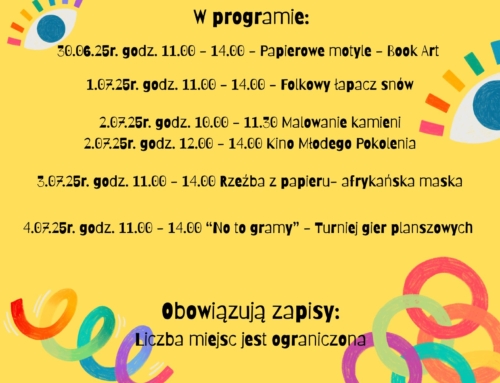 Wakacje z biblioteką dla dzieci z klas I-VIII. Nie zwlekaj!!! Zapisz się już dziś!!!
