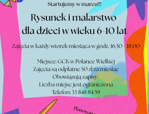 INFORMACJA!!! Ruszają zapisy na zajęcia z rysunku i malarstwa dla dzieci w wieku 6-10 lat!!!  Zapraszamy do kontaktu!!!