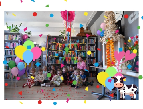 “Krowa Matylda obchodzi urodziny” Przyjęcie urodzinowe w bibliotece!